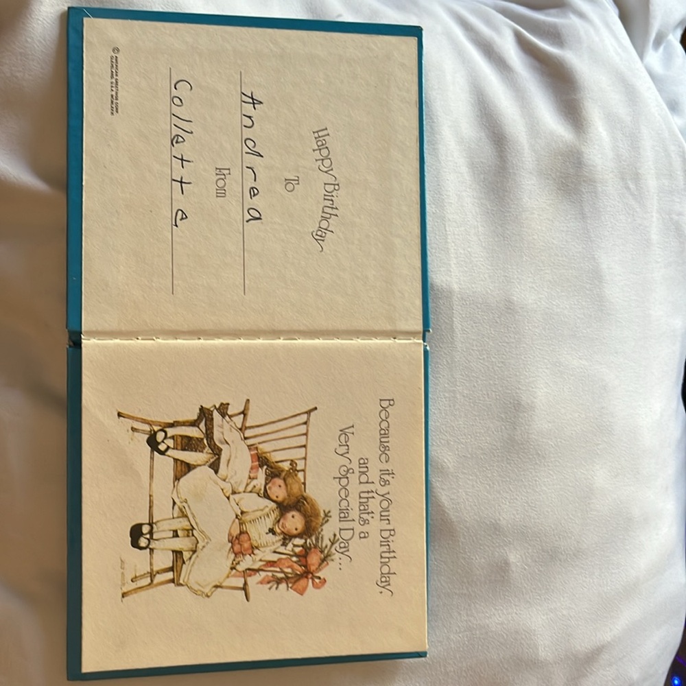 Holly Hobbie Birthday Book Hardcover by Gail Golladay American Greetings 1976 - Picture 7 of 11